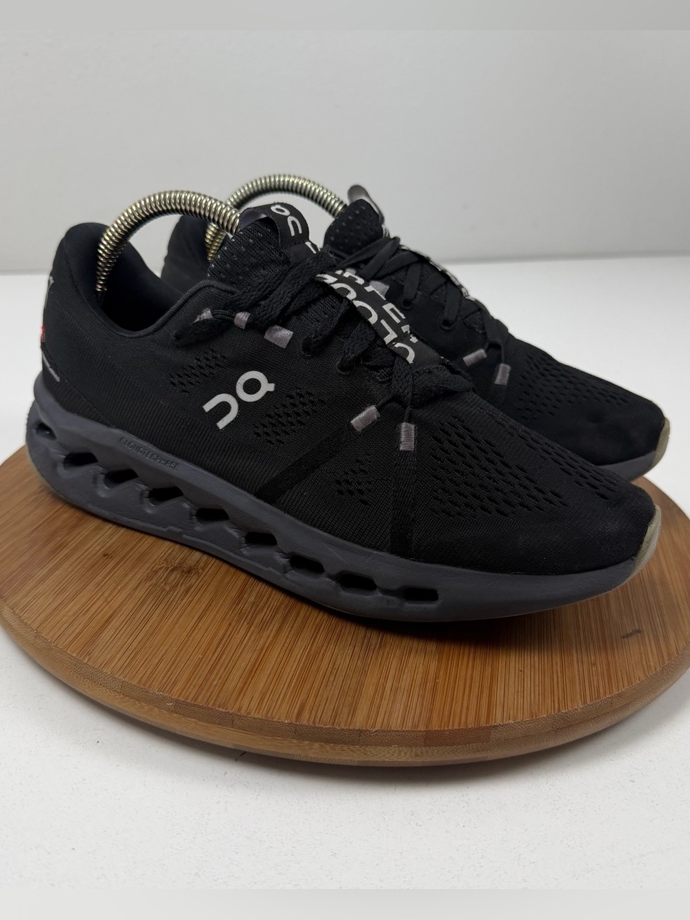On Running CloudSurfer Black Men's Athletic Running Shoes
